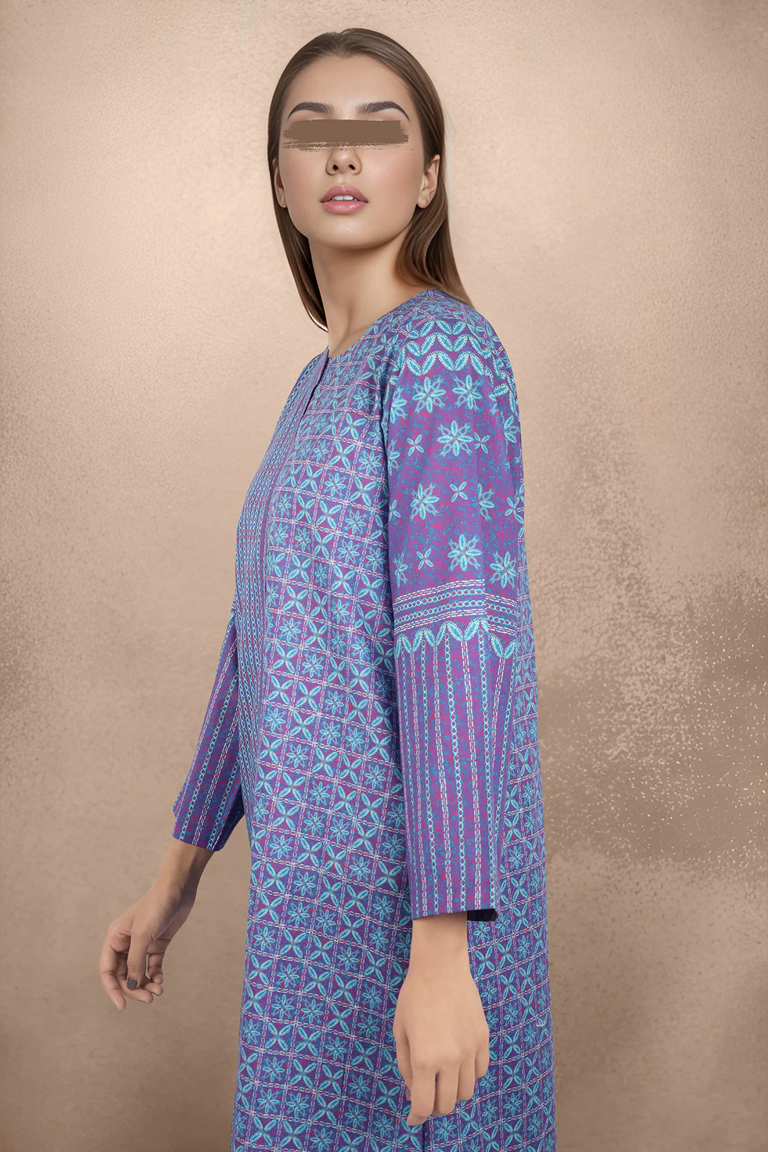 Printed Cambric Stitched Shirt - Image 2