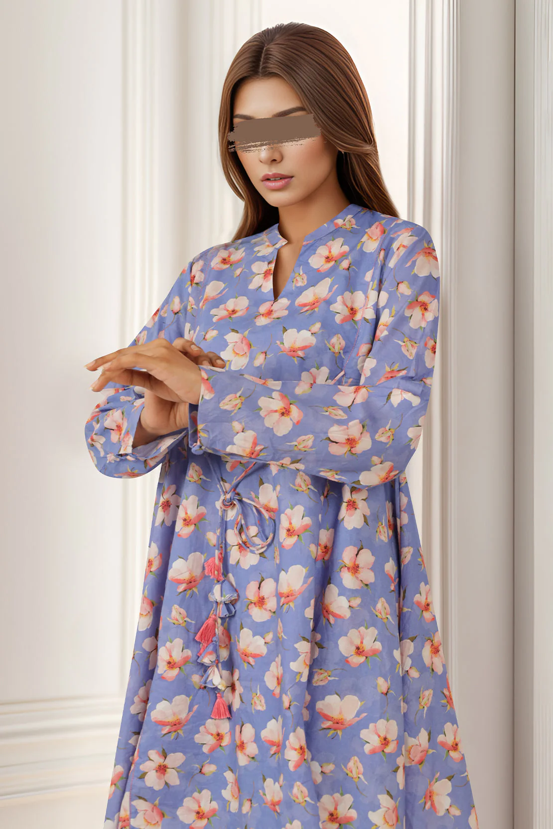 Printed Cambric Stitched Shirt - Image 2