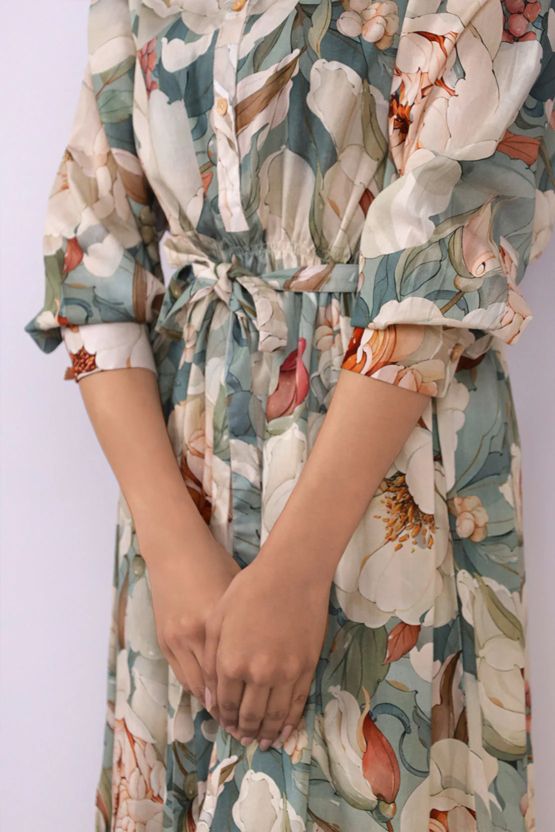 Printed Cambric Stitched Shirt - Image 3
