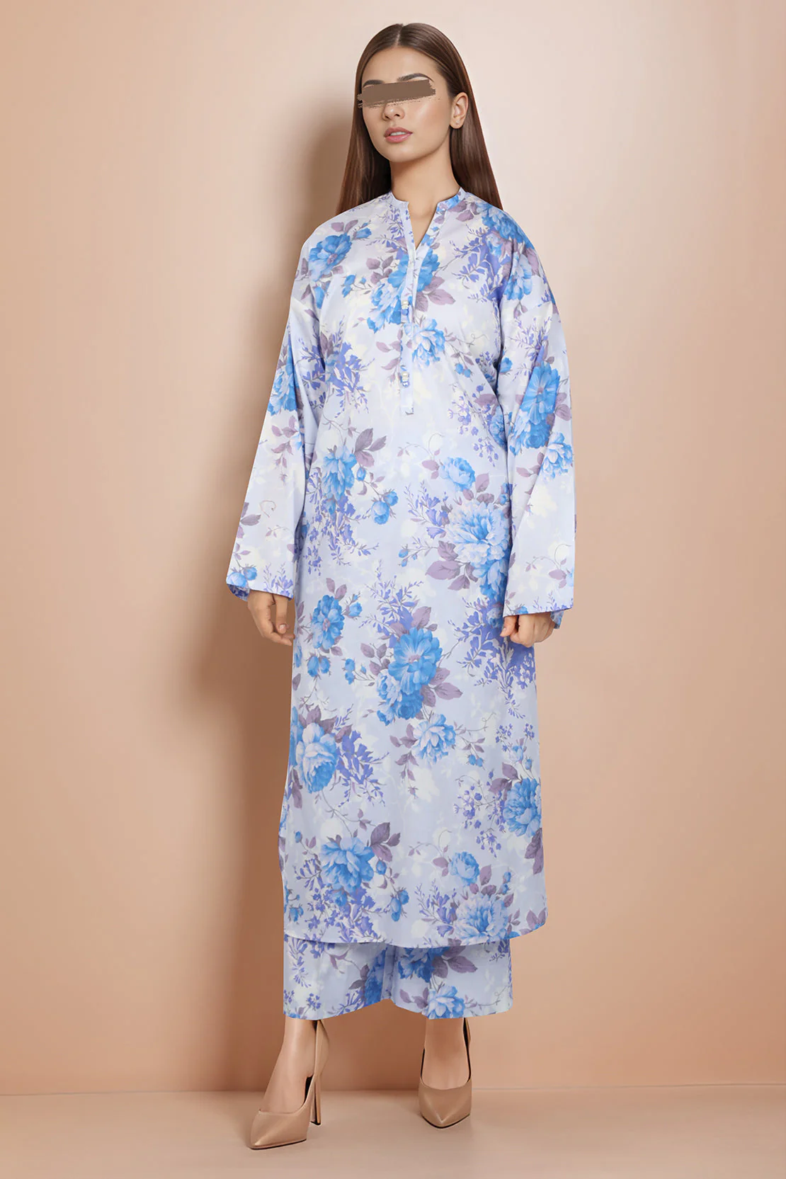 Printed Cambric Stitched Shirt
