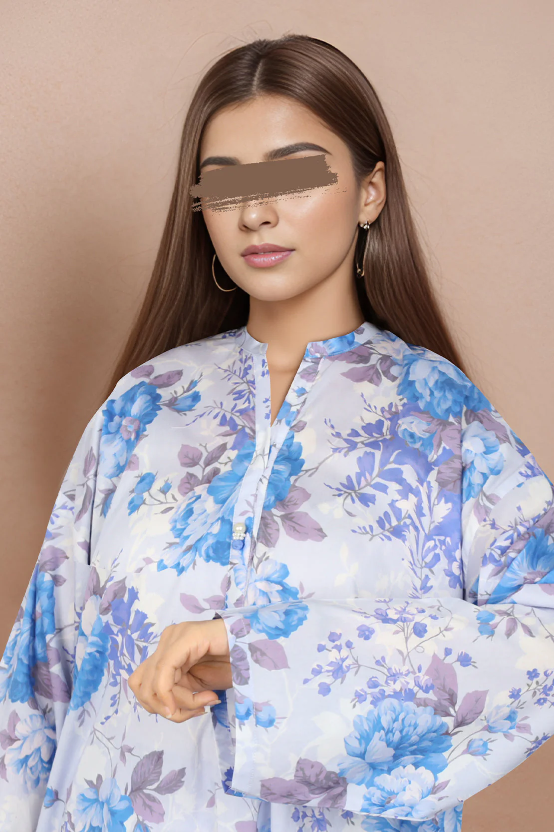 Printed Cambric Stitched Shirt - Image 2