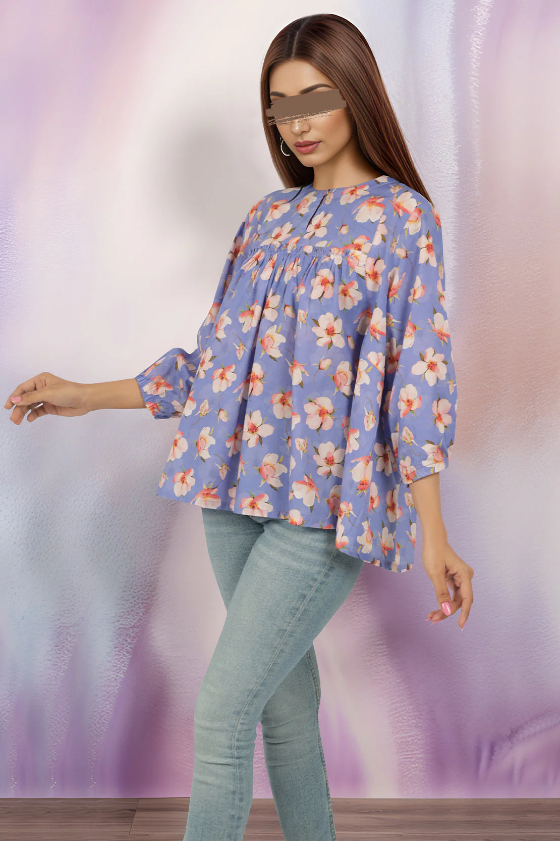 Pret Printed Fusion Top Cambric 1 piece (Western) - Image 2