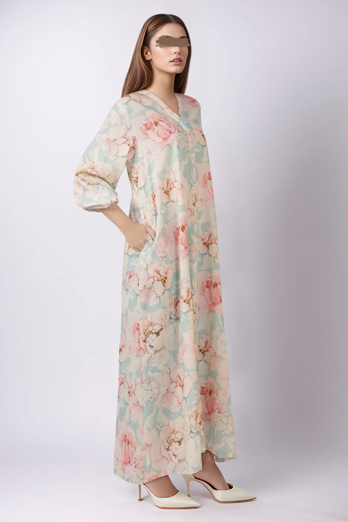 Printed Cambric Stitched Shirt