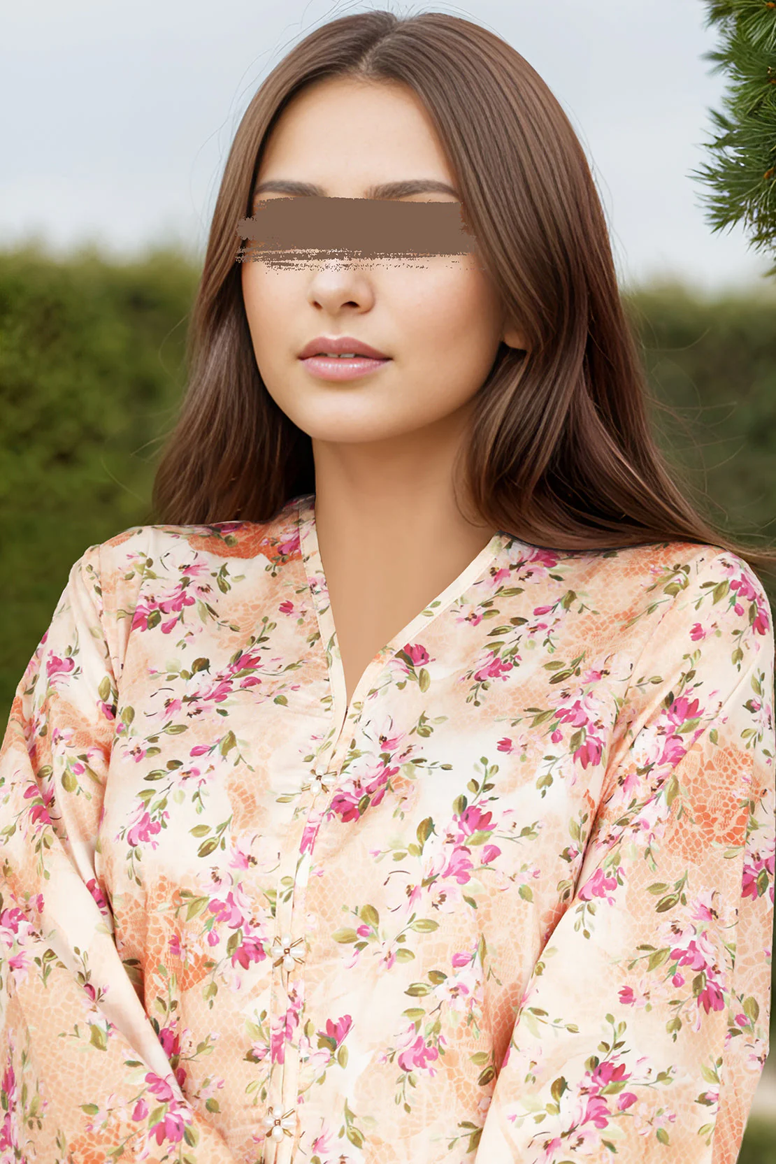 Printed Cambric Stitched Shirt - Image 3
