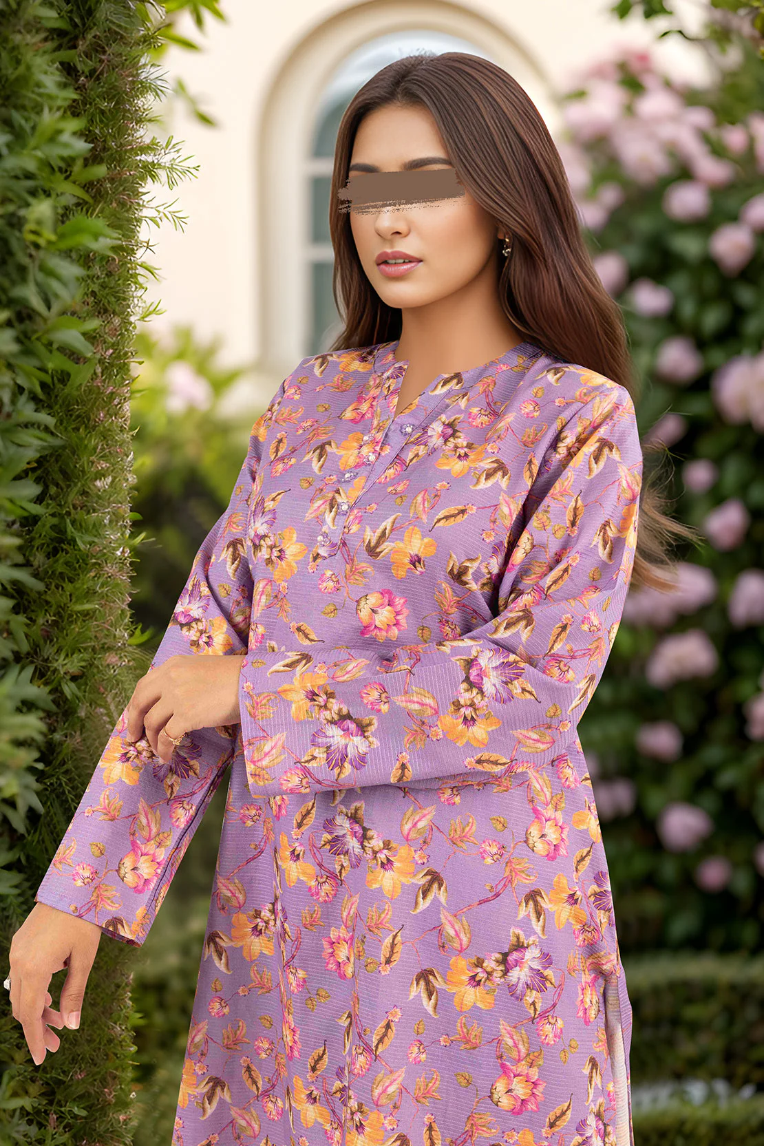 Printed Cambric Stitched Shirt - Image 2