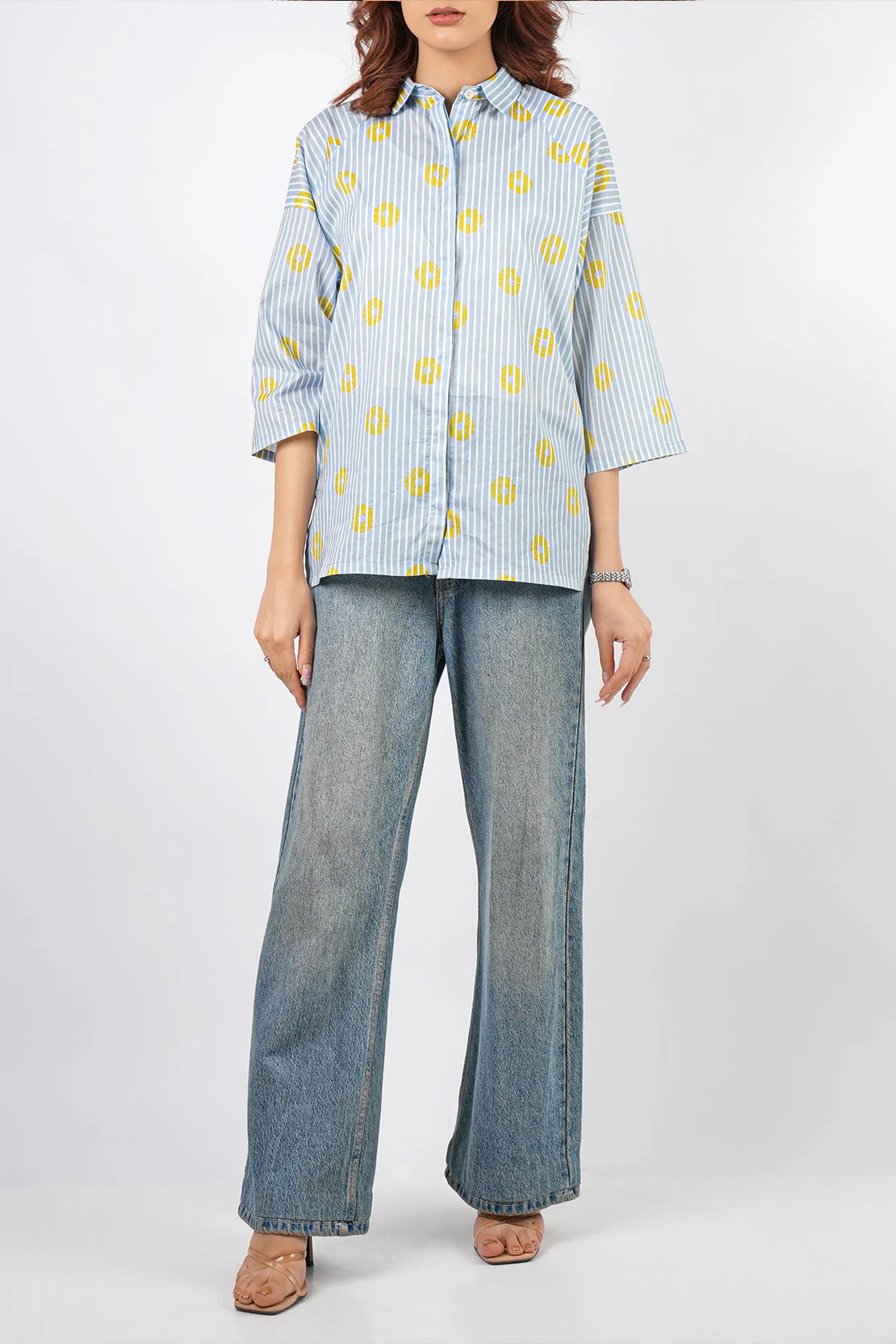 Printed Cambric Stitched Shirt - Image 2
