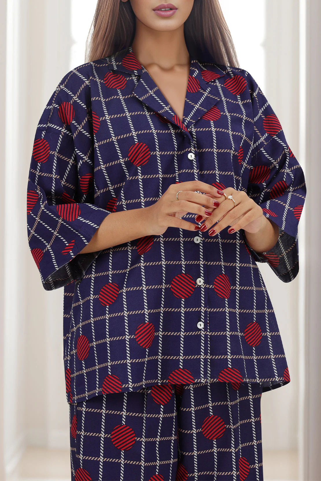 Printed Cambric Stitched Shirt - Image 3