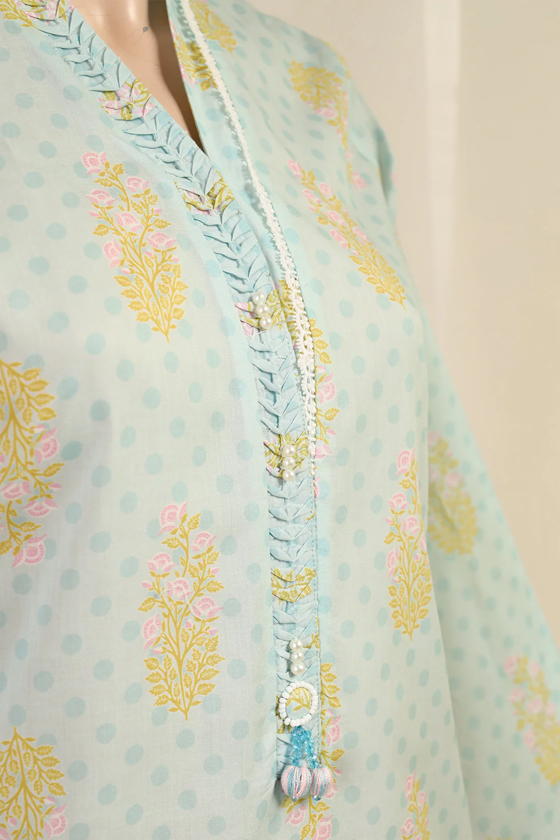 Printed Cambric Stitched Shirt - Image 3