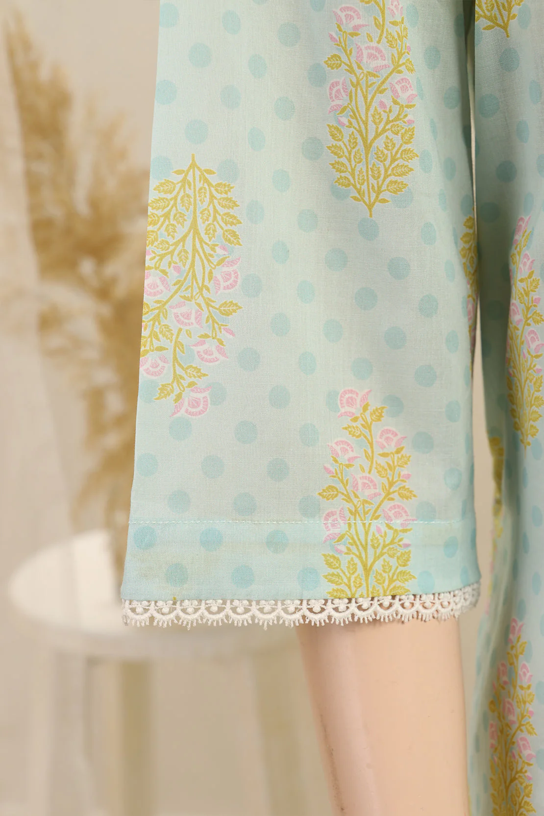 Printed Cambric Stitched Shirt - Image 4