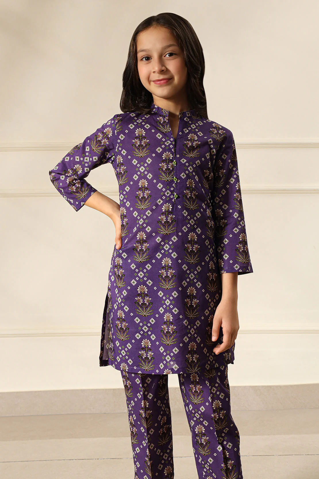 Printed Cambric Stitched   Shirt For Kids - Image 2