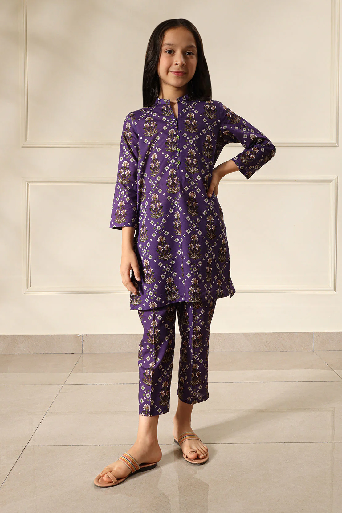Printed Cambric Stitched   Shirt For Kids - Image 3