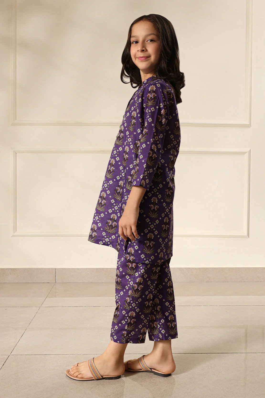 Printed Cambric Stitched   Shirt For Kids - Image 5