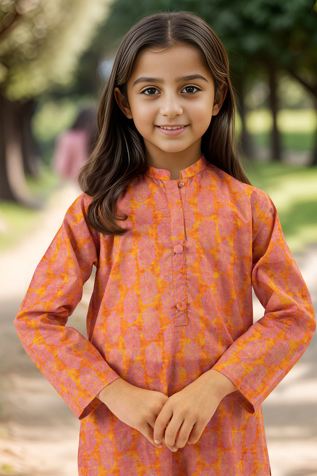 Printed Cambric Stitched Shirt/trouser For Kids - Image 2