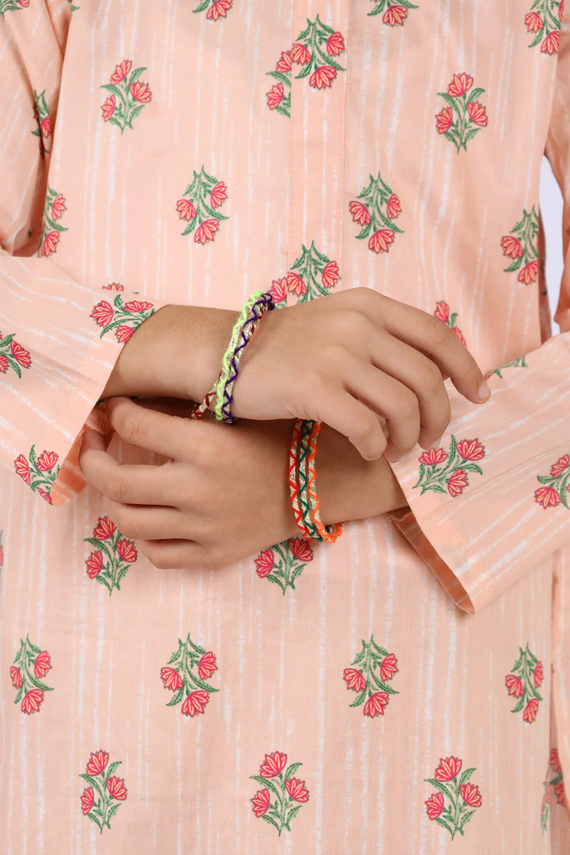 Printed Cambric Stitched Shirt/trouser For Kids - Image 5