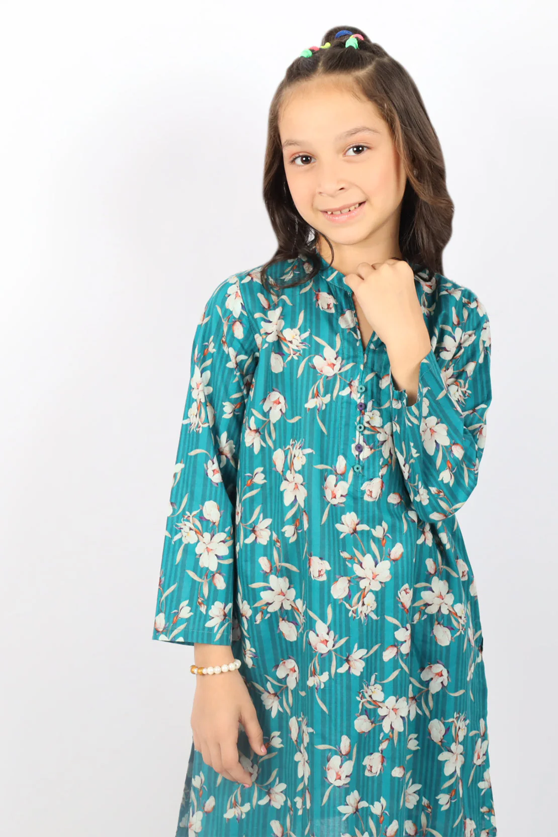 Printed Cambric Stitched Shirt/trouser For Kids - Image 2