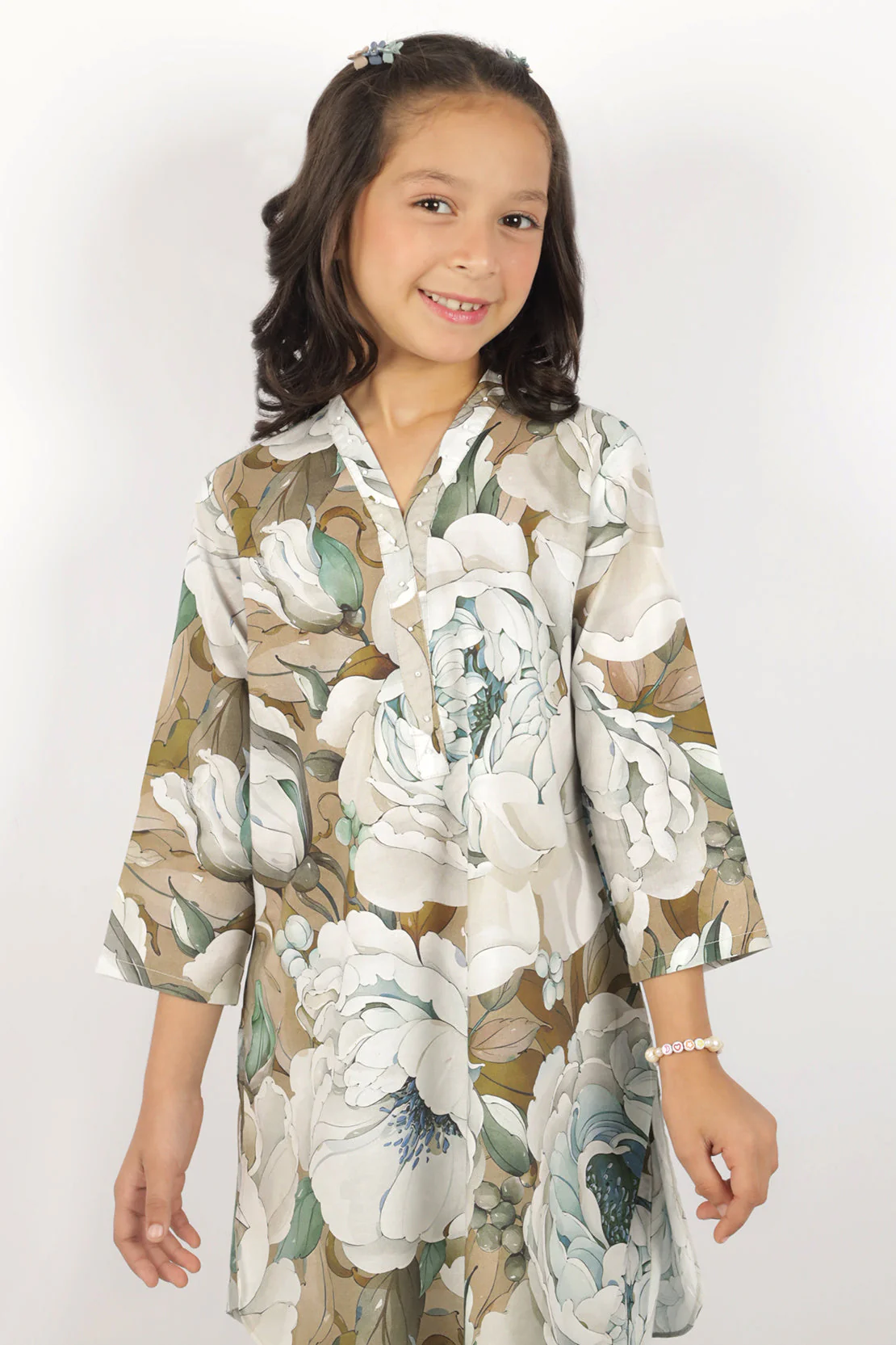Printed Cambric Stitched Shirt/trouser For Kids - Image 3