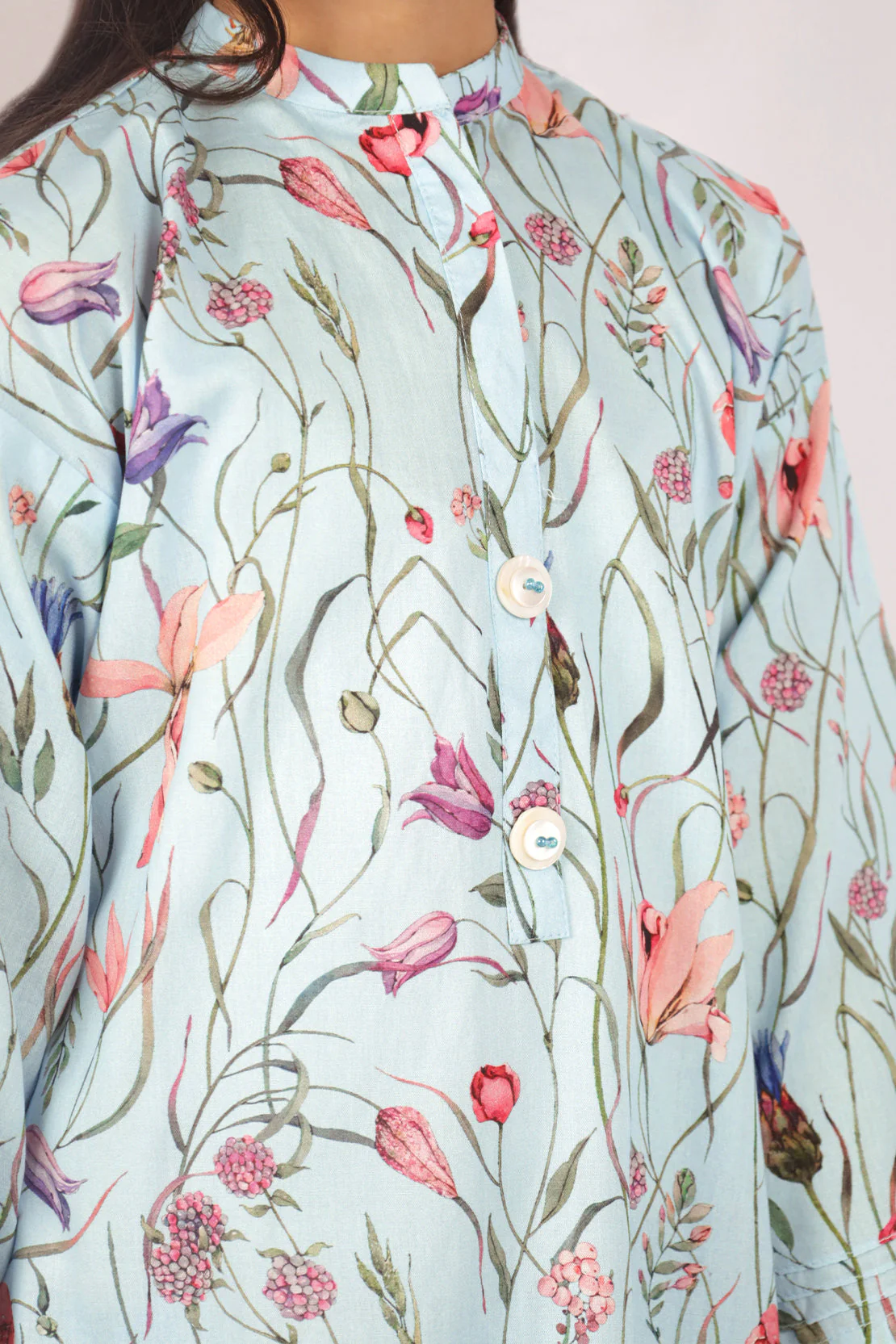 Printed Cambric Stitched Shirt/trouser For Kids - Image 3