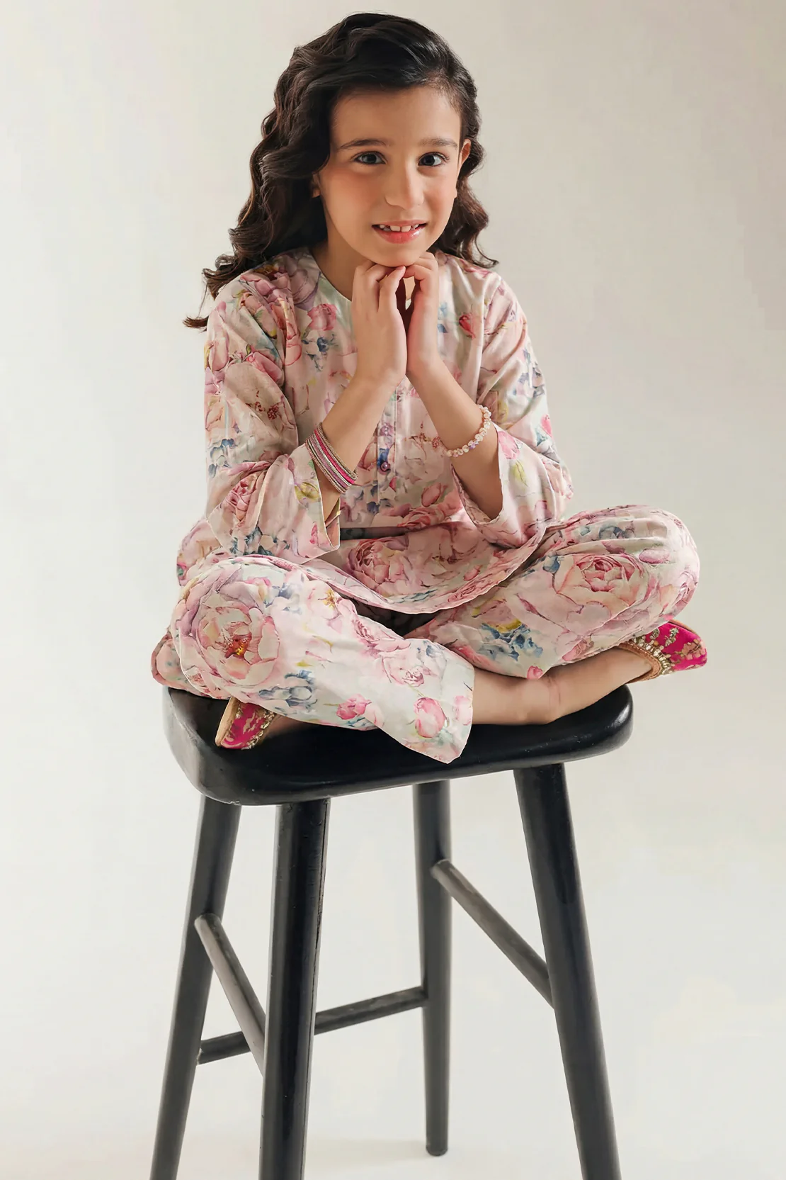Printed Cambric Stitched Shirt/trouser For Kids - Image 2