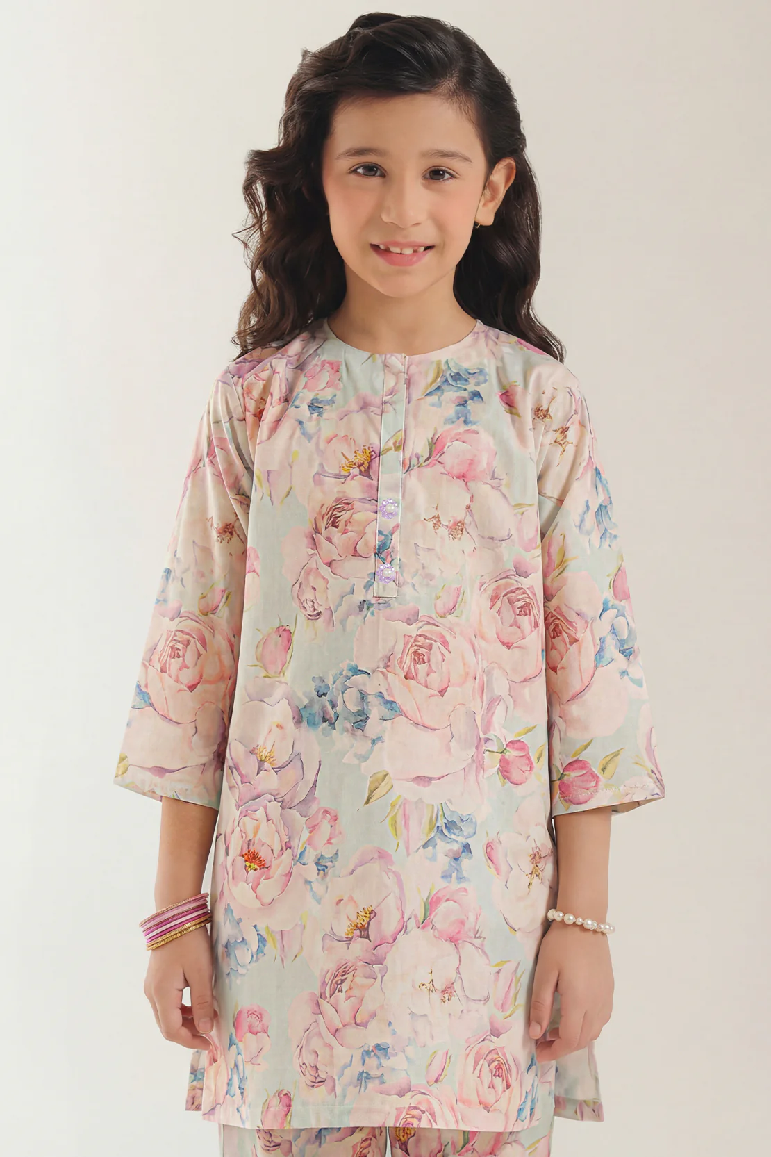 Printed Cambric Stitched Shirt/trouser For Kids - Image 3