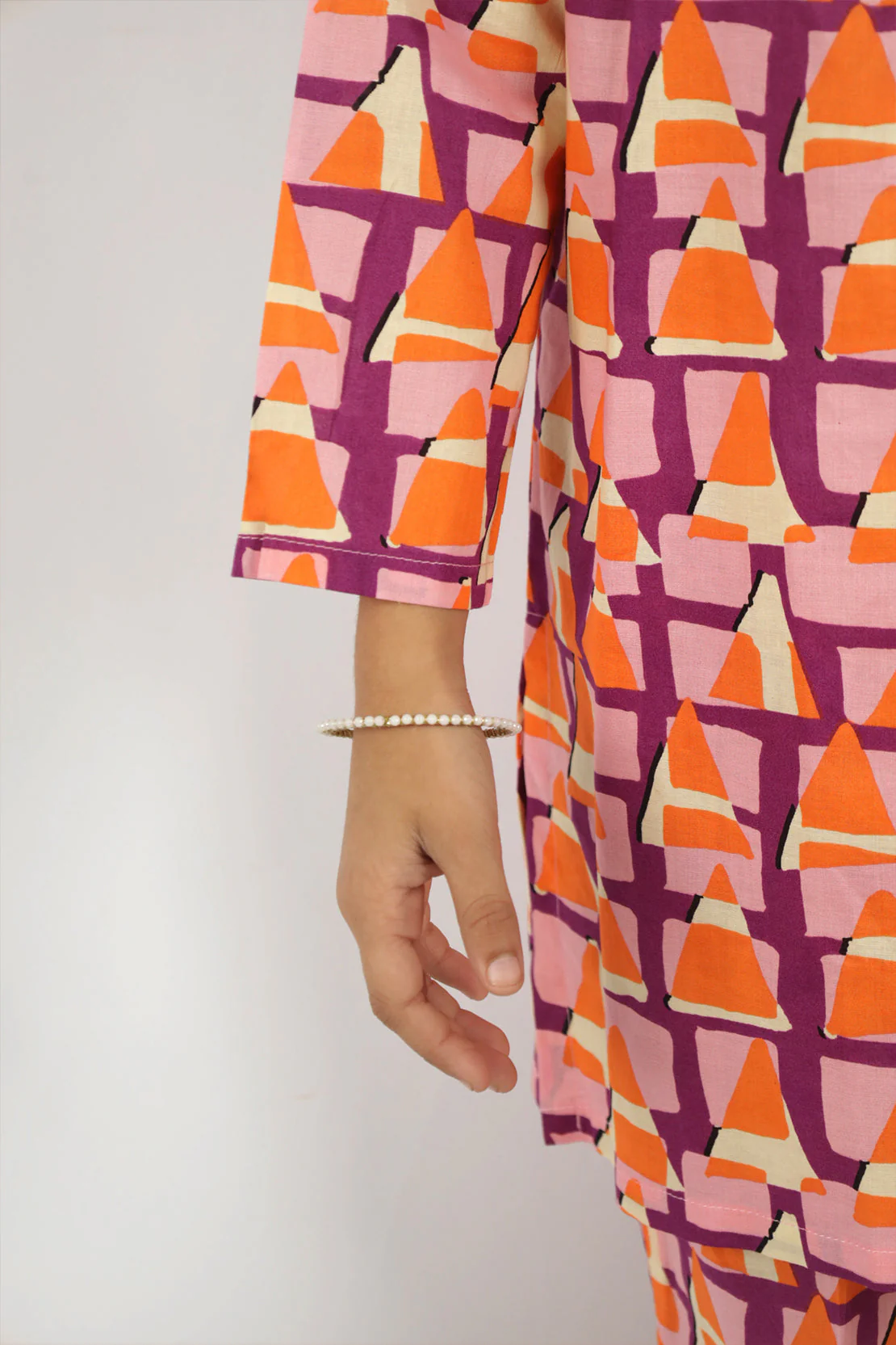 Printed Cambric Stitched Shirt/trouser For Kids - Image 3