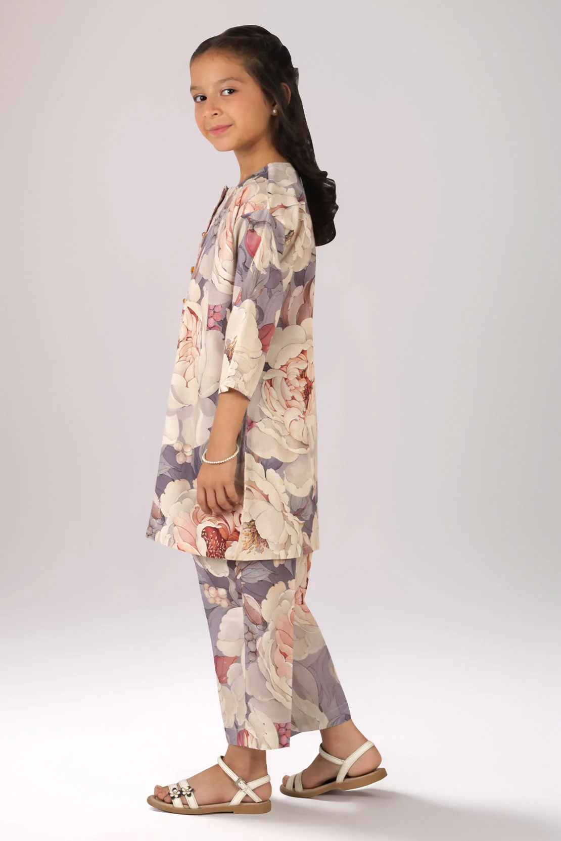 Printed Cambric Stitched Shirt/trouser For Kids - Image 2