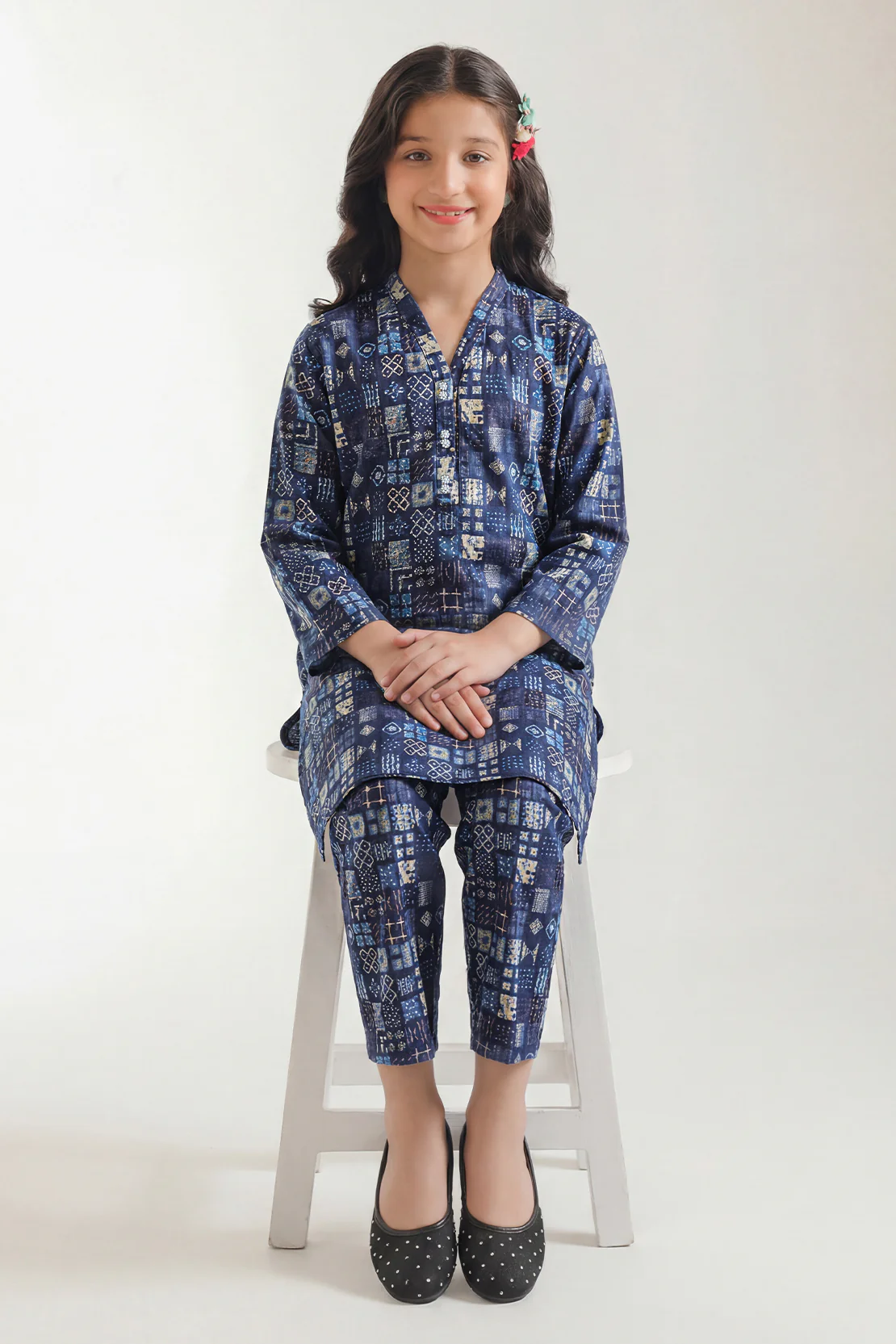Printed Cambric Stitched Shirt/Trouser For Kids