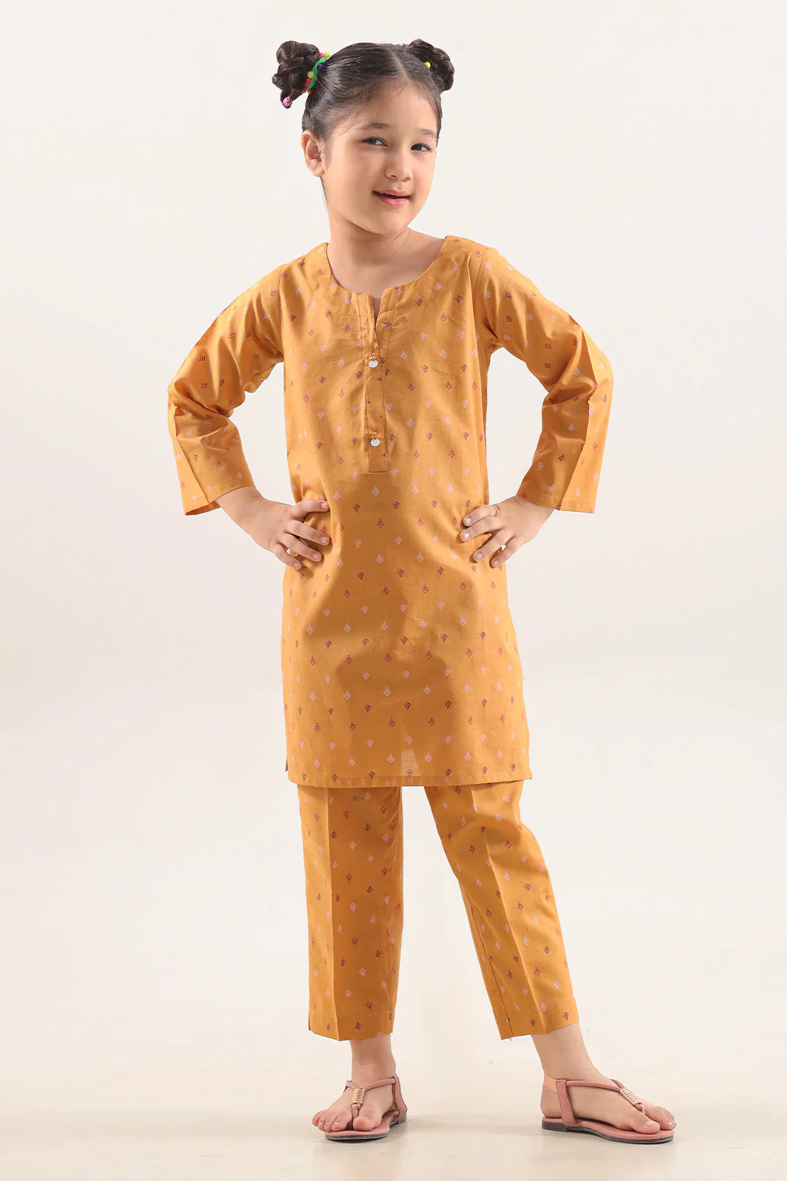 Printed Cambric Stitched Shirt/Trouser For Kids