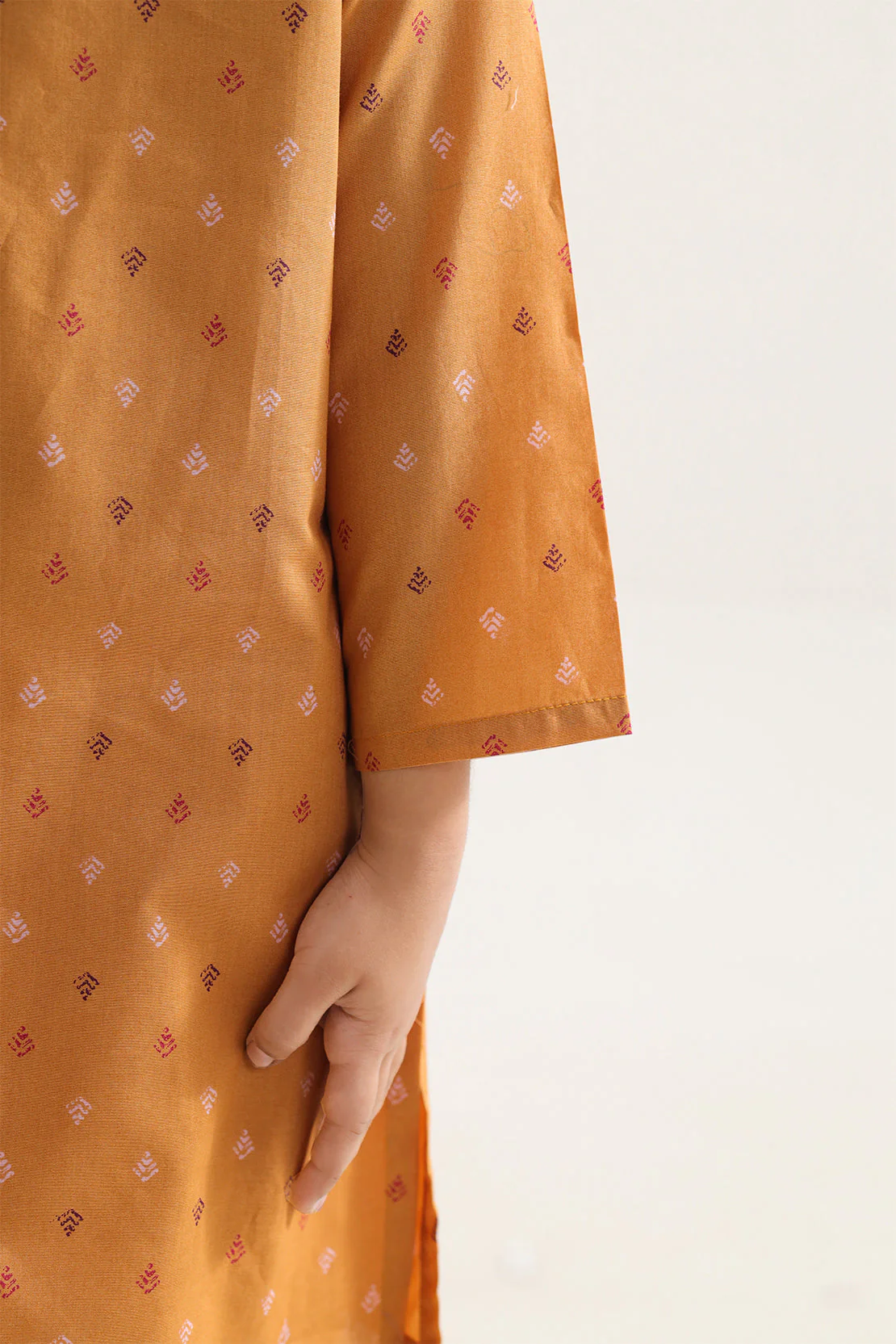 Printed Cambric Stitched Shirt/Trouser For Kids - Image 4