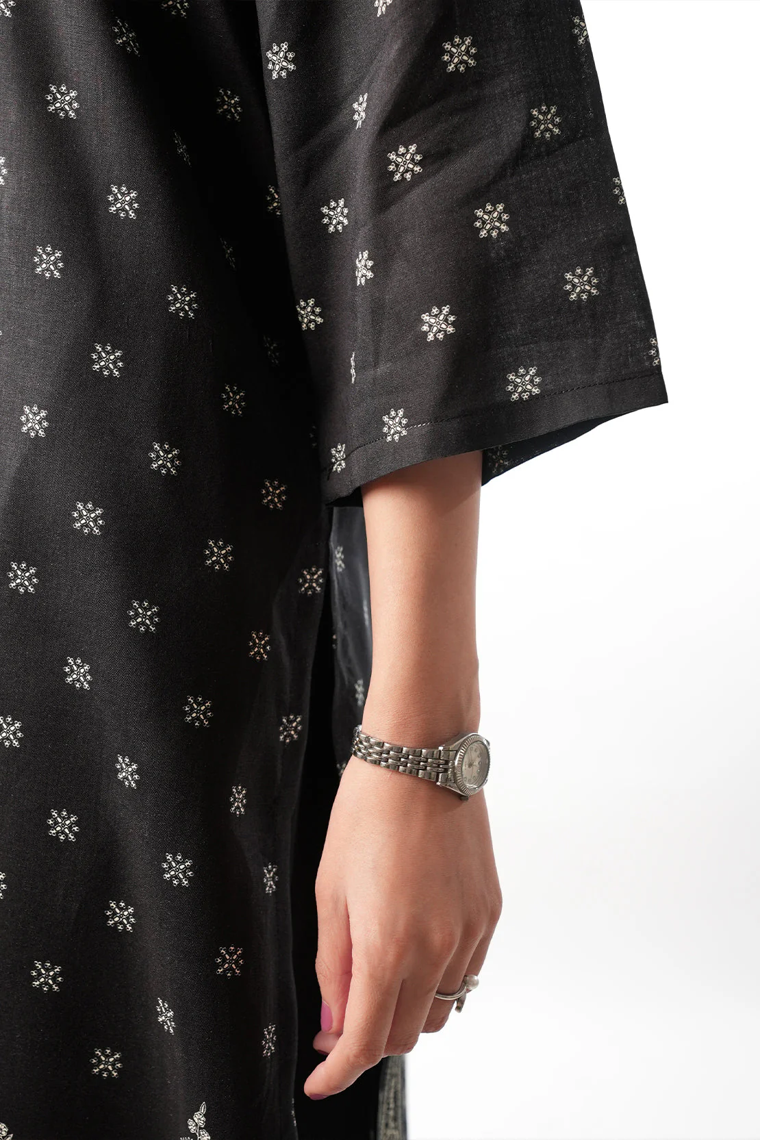 Printed Cambric Stitched Shirt - Image 7