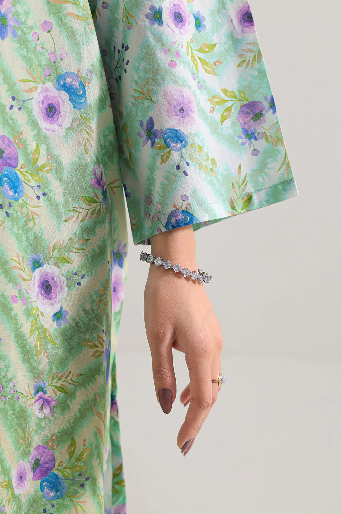 Printed Cambric Stitched Shirt - Image 5