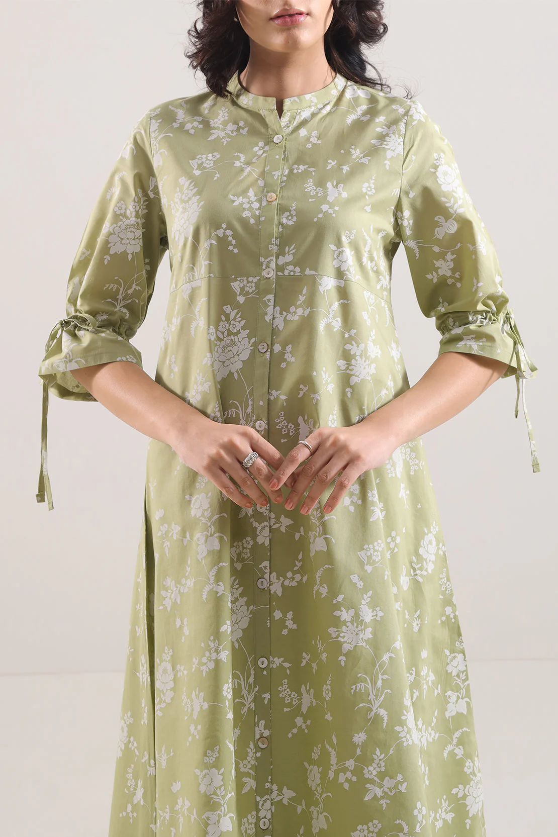Printed Cambric Stitched Shirt - Image 2