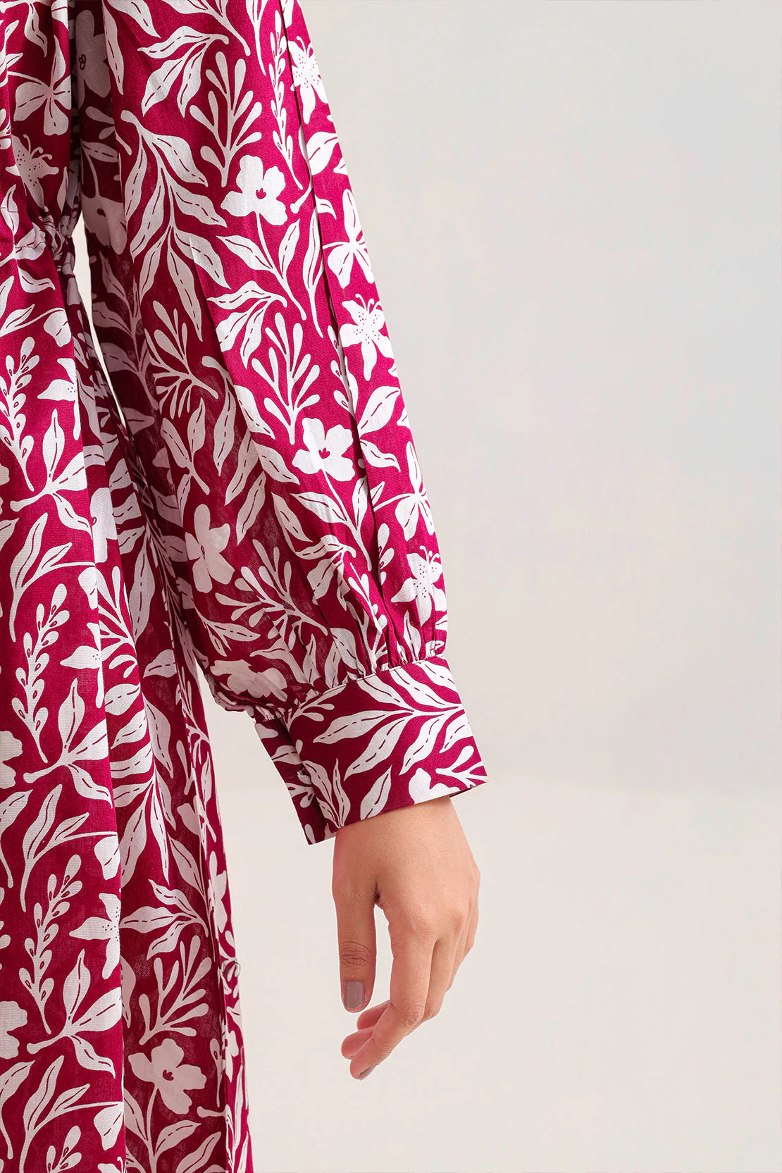 Printed Cambric Stitched Shirt - Image 4