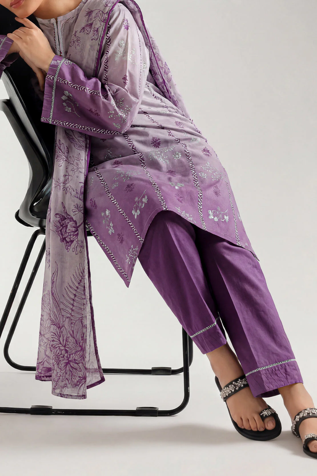 Printed Cambric Stitched Shirt - Image 2