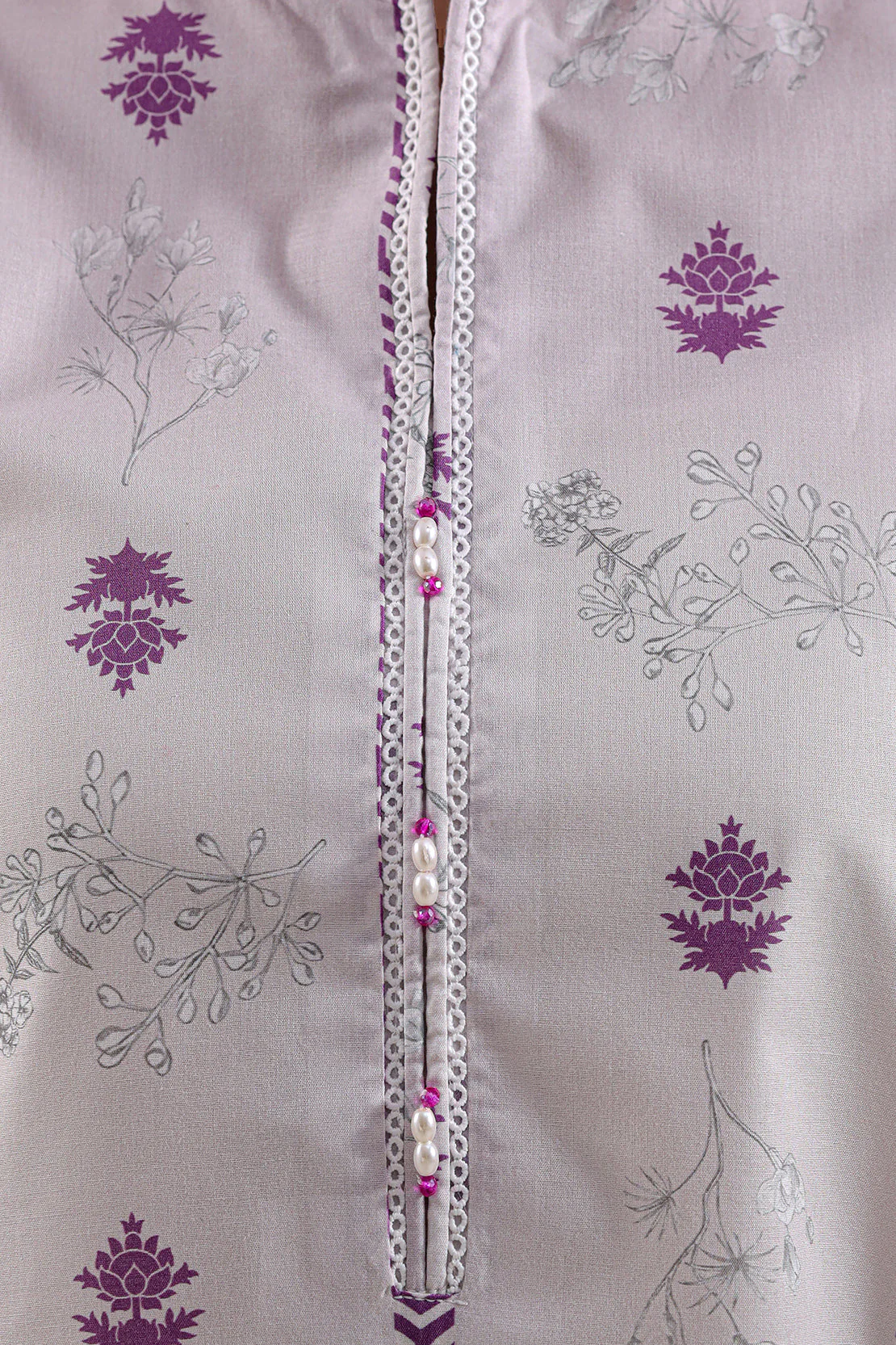 Printed Cambric Stitched Shirt - Image 3