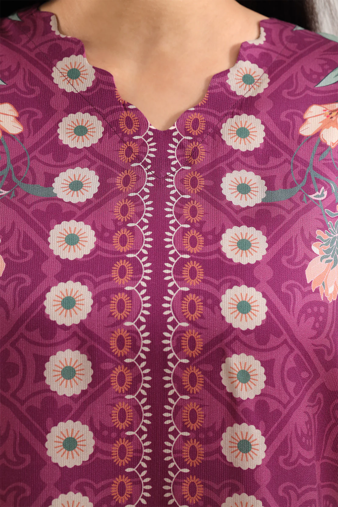 Printed Corduroy Stitched 2 Piece (Shirt/Trouser) - Image 3