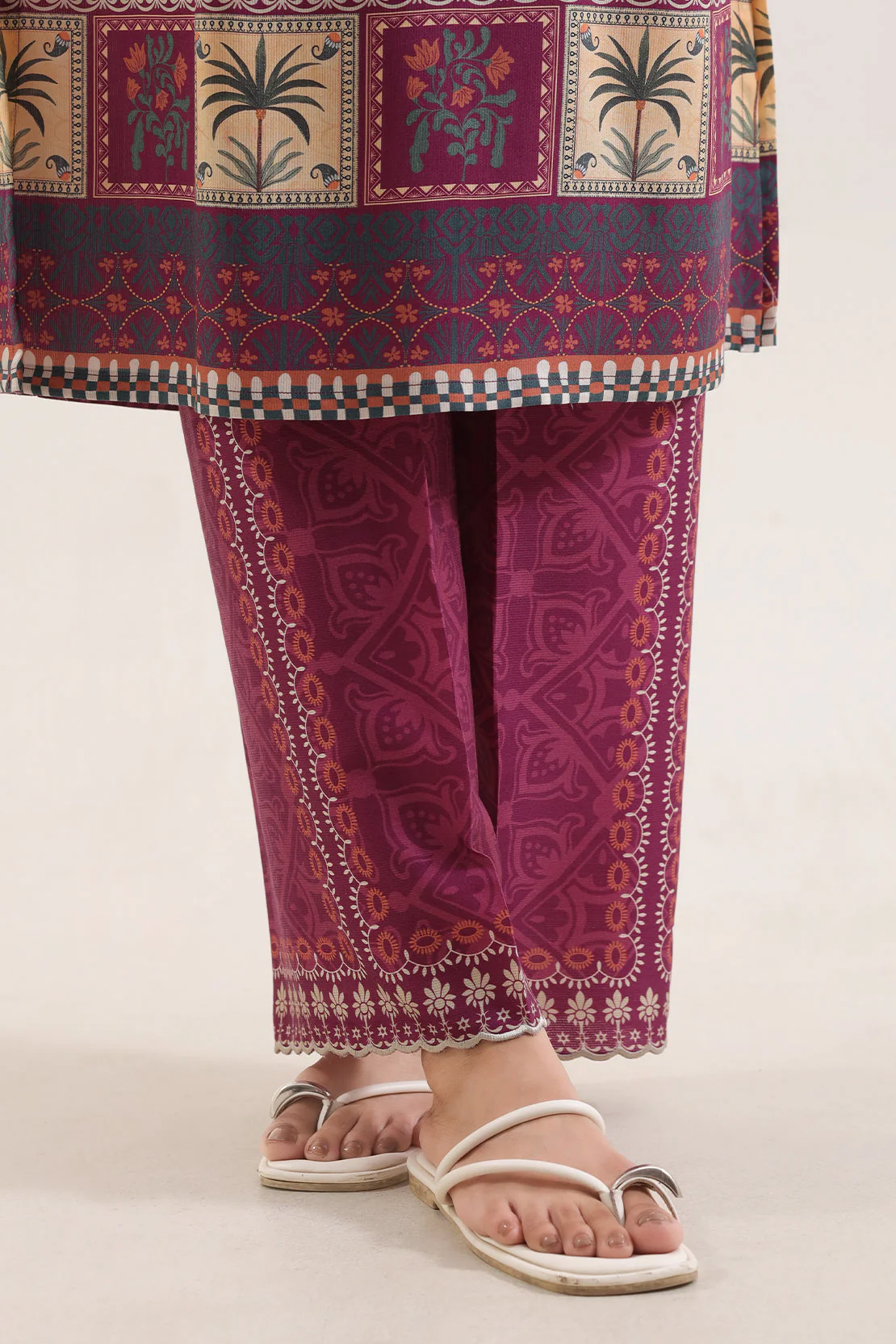 Printed Corduroy Stitched 2 Piece (Shirt/Trouser) - Image 5
