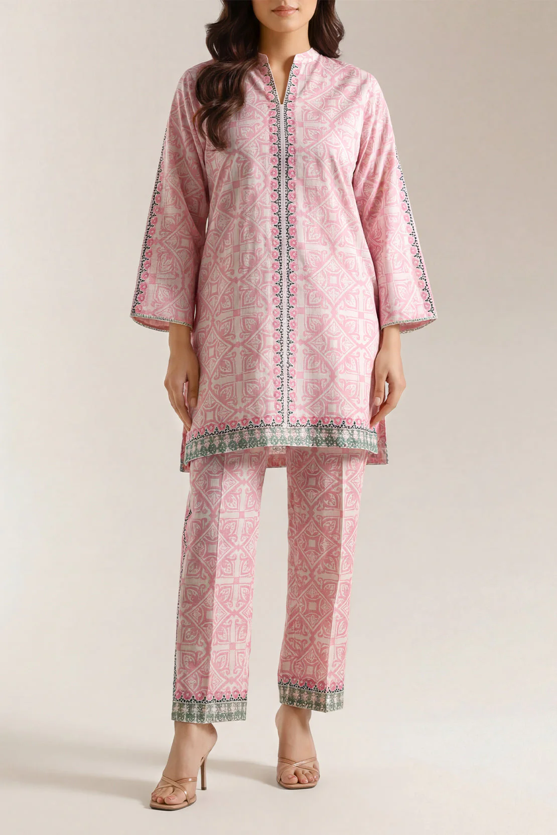 Printed Corduroy Stitched 2 Piece (Shirt/Trouser)