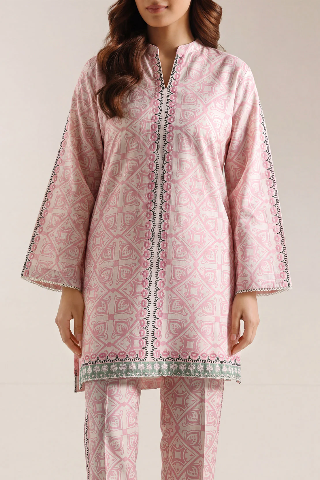 Printed Corduroy Stitched 2 Piece (Shirt/Trouser) - Image 3