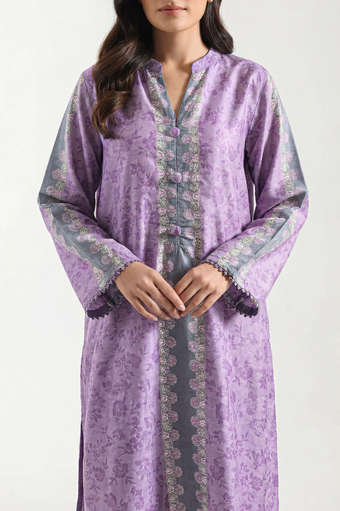Printed Corduroy Stitched 2 Piece (Shirt/Trouser) - Image 3