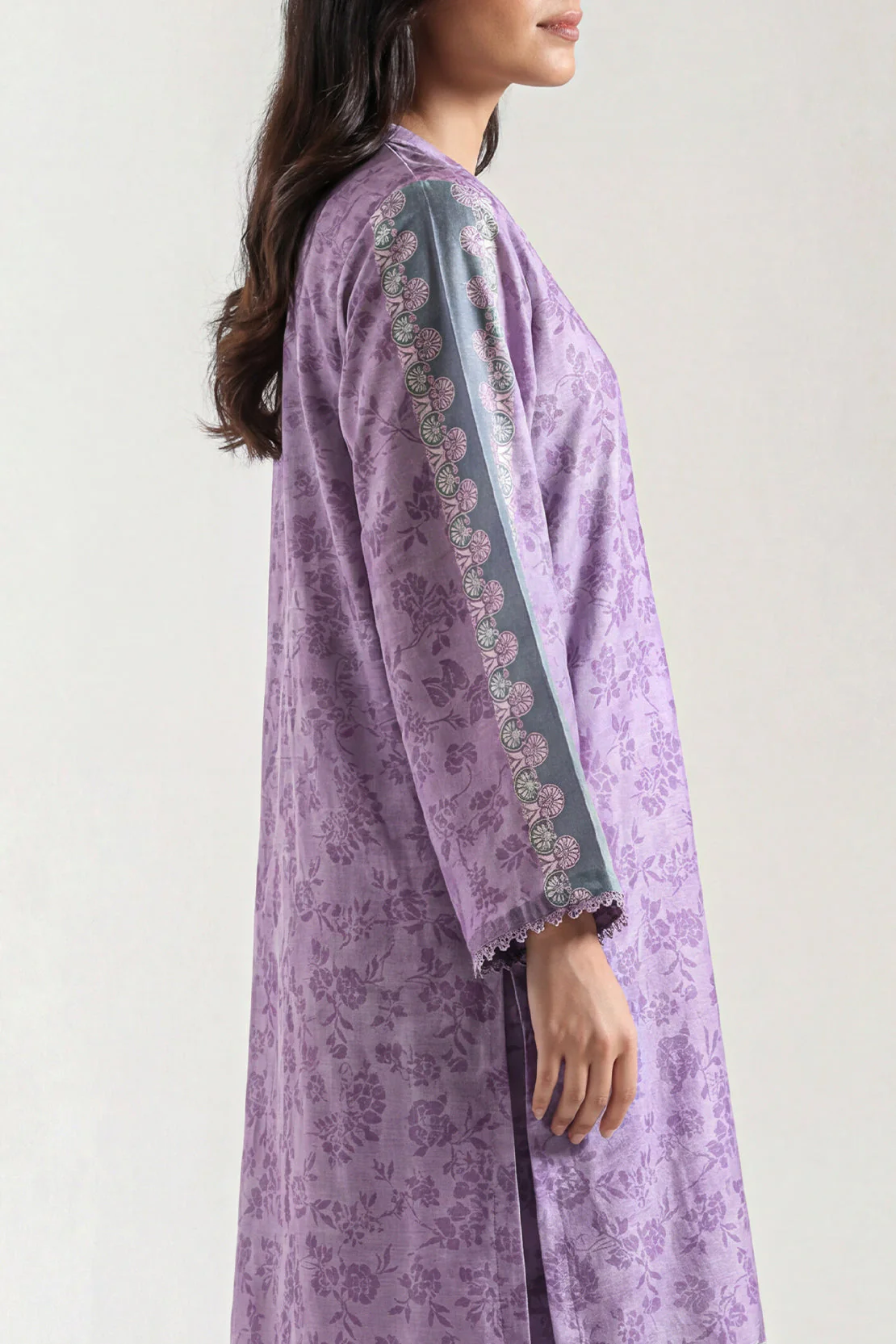 Printed Corduroy Stitched 2 Piece (Shirt/Trouser) - Image 4