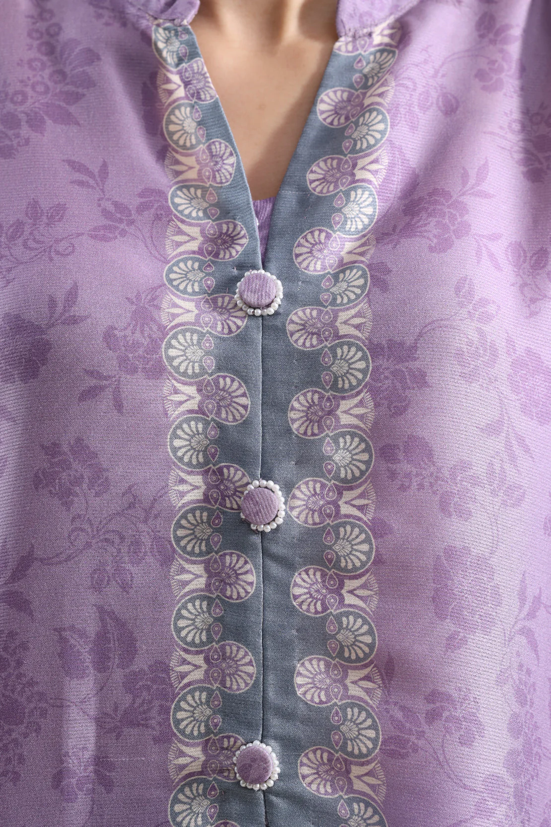 Printed Corduroy Stitched 2 Piece (Shirt/Trouser) - Image 5