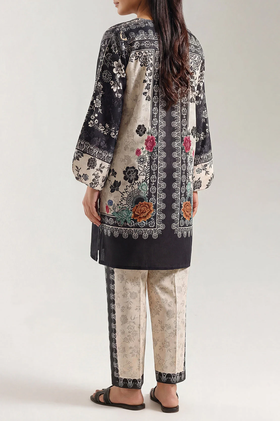 Printed Corduroy Stitched 2 Piece (Shirt/Trouser) - Image 3