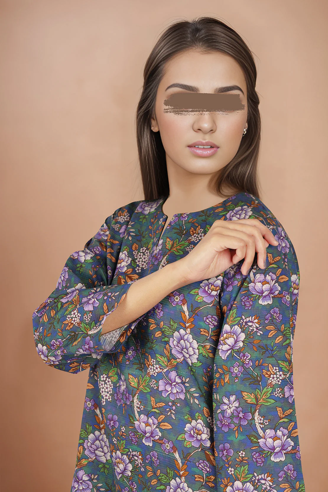 Printed Cotton Dobby Stitched 2 Piece (Shirt/Trouser) - Image 3