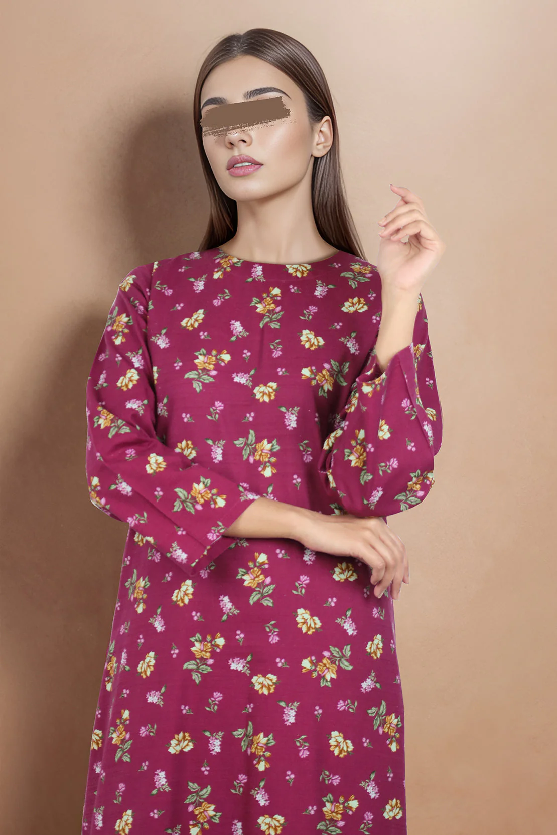 Printed Cotton Dobby Stitched 2 Piece (Shirt/Trouser) - Image 2
