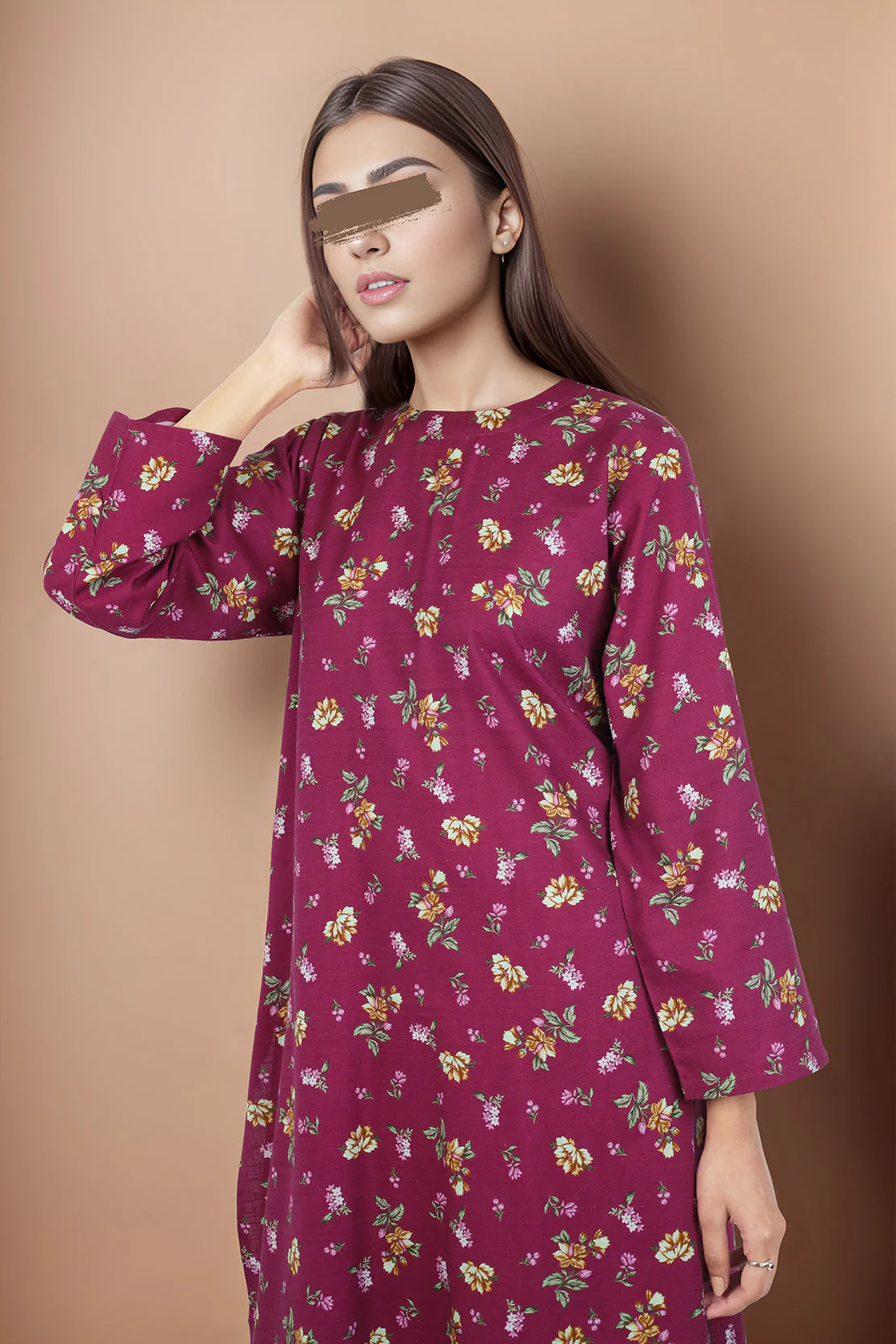 Printed Cotton Dobby Stitched 2 Piece (Shirt/Trouser) - Image 3