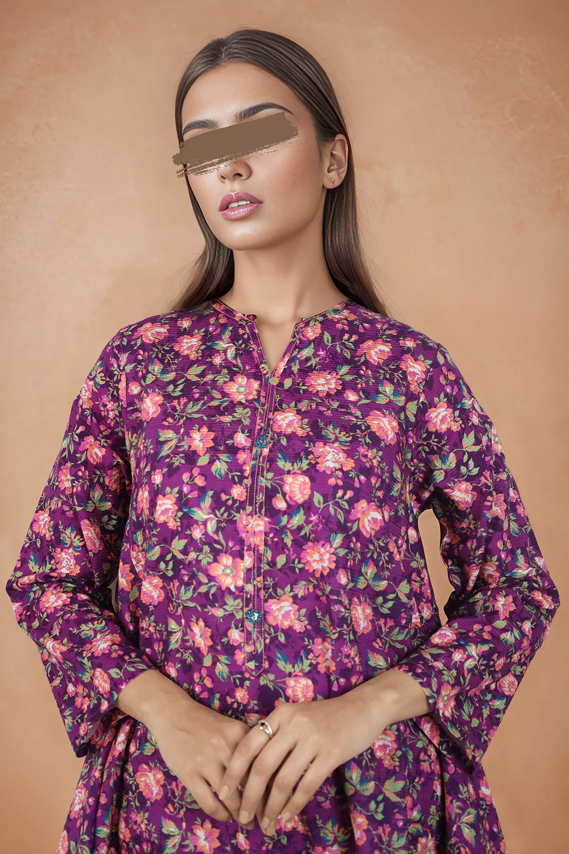 Printed Cotton Dobby Stitched 2 Piece (Shirt/Trouser) - Image 3