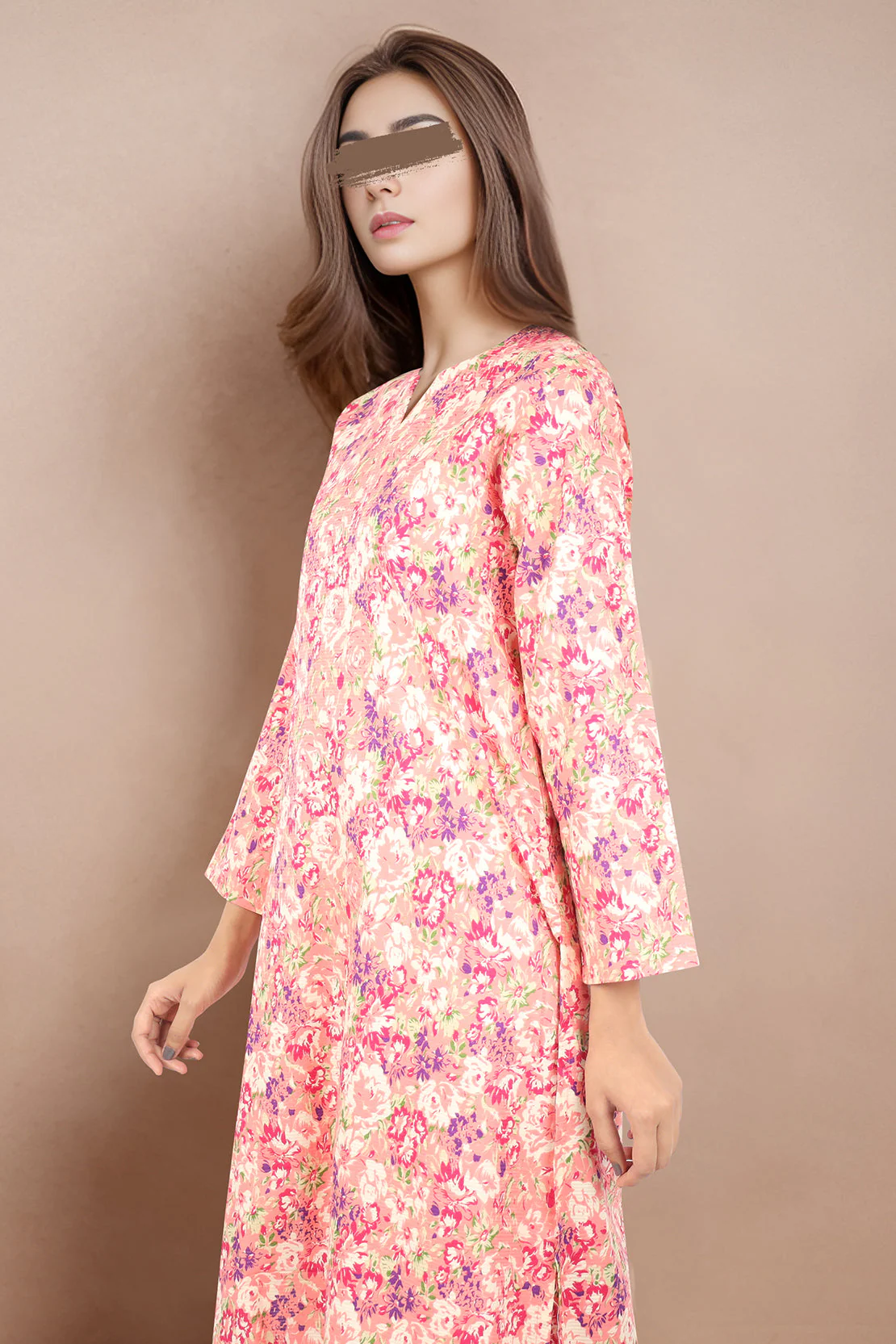 Printed Cotton Dobby Stitched 2 Piece (Shirt/Trouser) - Image 2