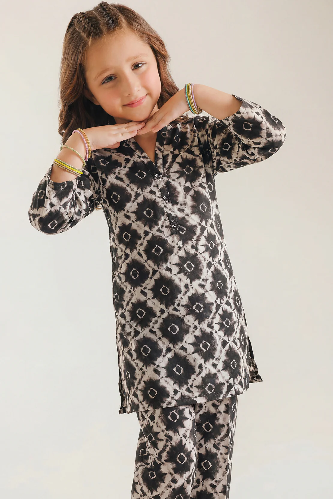 Printed Cotton Filament Stitched 2 Piece (Shirt/Trouser) For Kids - Image 2