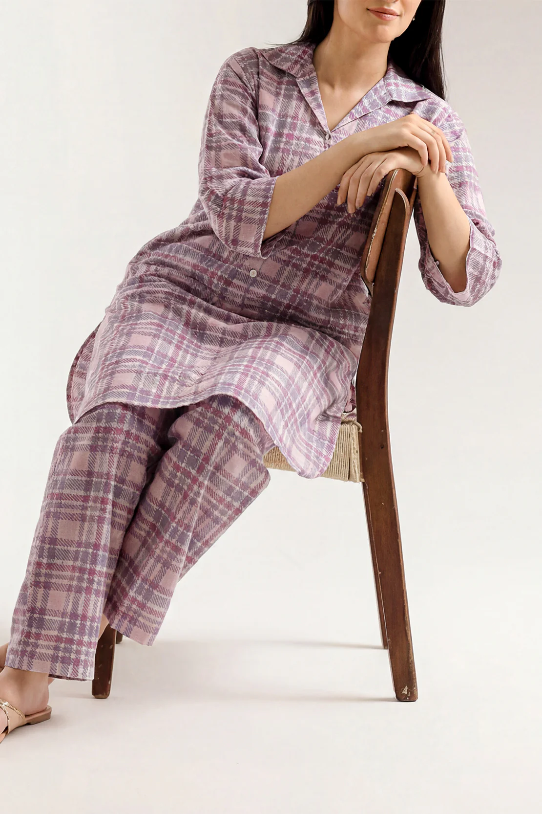 Printed Cotton Khaddar Stitched 2 Piece (Shirt/Trouser)