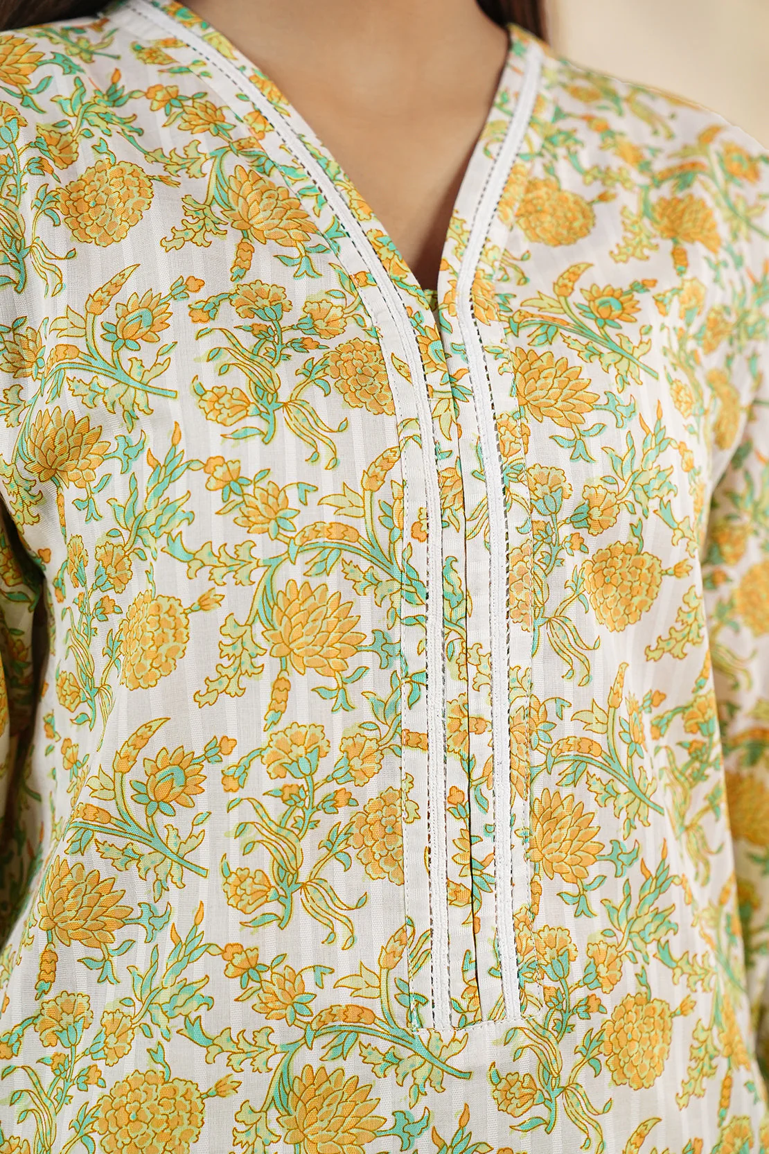 Printed Cotton Stitched 2 Piece (Shirt/Trouser) - Image 5
